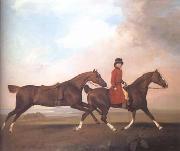 STUBBS, George William Anderson with Two Saddle Horses (mk25) china oil painting artist